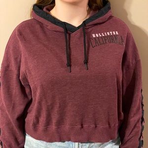 Hollister cropped hoodie